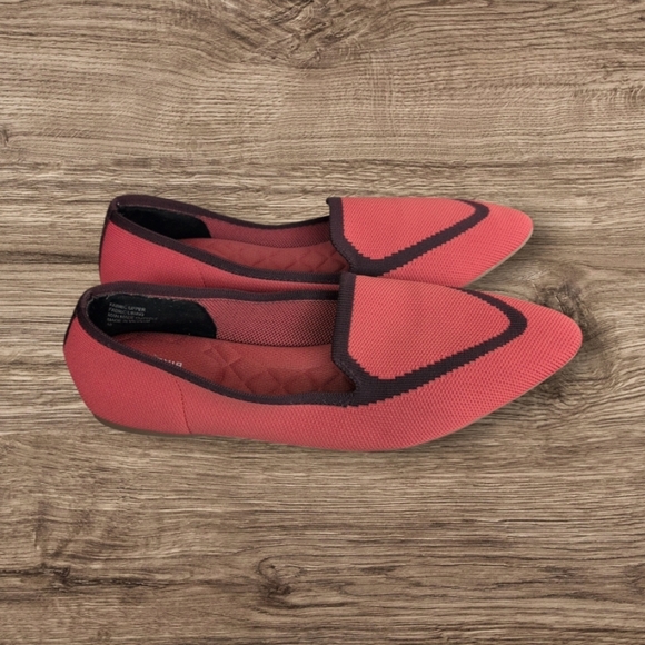 Birdies Shoes Birdies Blackbird Coral Reef Knit Flat Loafers - Picture 1 of 4